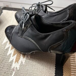 Impo Helena Black Lace-Up Heels